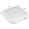 TRENDnet AC1200 Dual Band PoE Indoor Access Point, MU-MIMO, 867 Mbps WiFi AC, 300 Mbps WiFi N Bands, Client Bridge, Repeater Modes, Gigabit PoE LAN Port, Captive Portal For Hotspot, White, TEW-821DAP