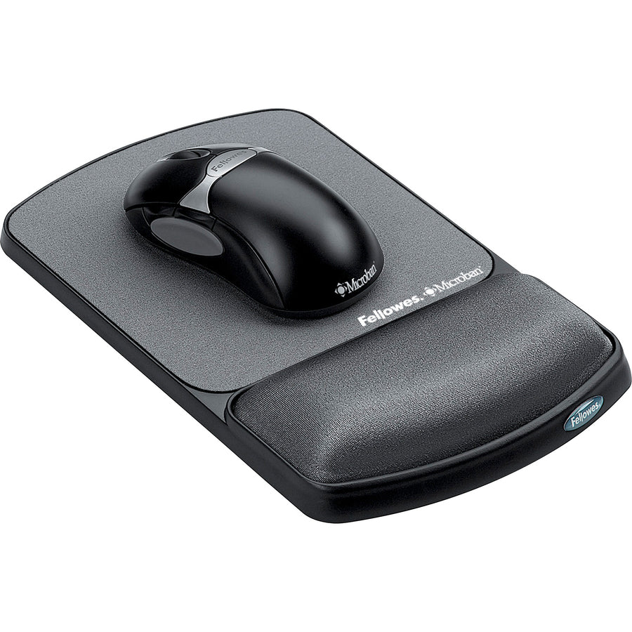 Fellowes Mouse Pad / Wrist Support with Microban&reg; Protection