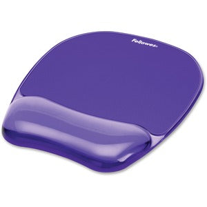 Fellowes Crystals&reg; Gel Mousepad/Wrist Rest - Purple