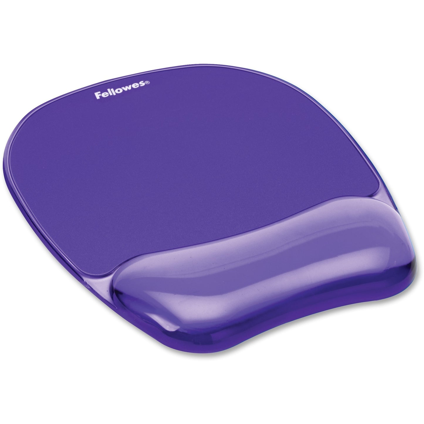 Fellowes Crystals&reg; Gel Mousepad/Wrist Rest - Purple