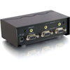 C2G 2-Port UXGA Monitor Splitter/Extender with 3.5mm Audio (Female Input)