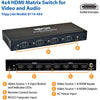 Tripp Lite 4x4 HDMI Matrix Video Switch Splitter with Audio and RS232 TAA