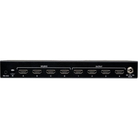 Tripp Lite 4x4 HDMI Matrix Video Switch Splitter with Audio and RS232 TAA