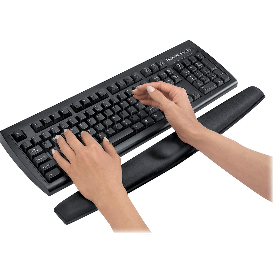 Fellowes Memory Foam Wrist Rest- Black