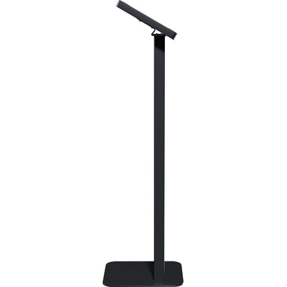 CTA Digital Customizable Premium Locking Floor Stand Kiosk with Graphic Card Slot for branding for 10.2-in iPad 7th, 8th Gen & More (Black)