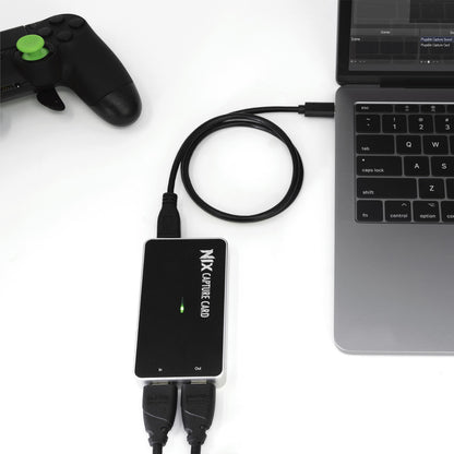 Plugable Performance NIX Video Game Capture Card 1080P 60FPS, USB C & USB 3.0 and HDMI Passthrough for Monitor - Compatible with Windows, Linux, macOS, OBS Streaming
