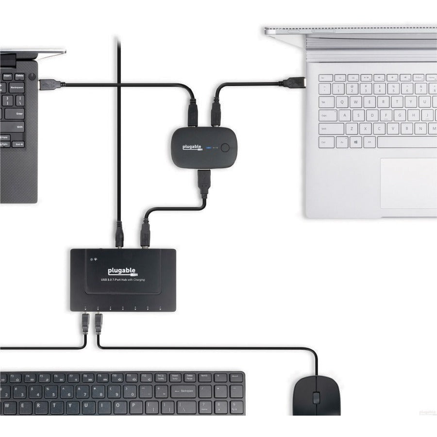 Plugable USB 3.0 Sharing Switch for One-Button Swapping of USB Device or Hub Between Two Computers (A\B Switch)