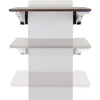 Ergotron WorkFit Elevate (walnut hills) Sit-Stand Wall Desk