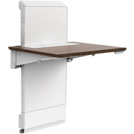 Ergotron WorkFit Elevate with Power Access (Walnut Hills) Sit-Stand Wall Desk