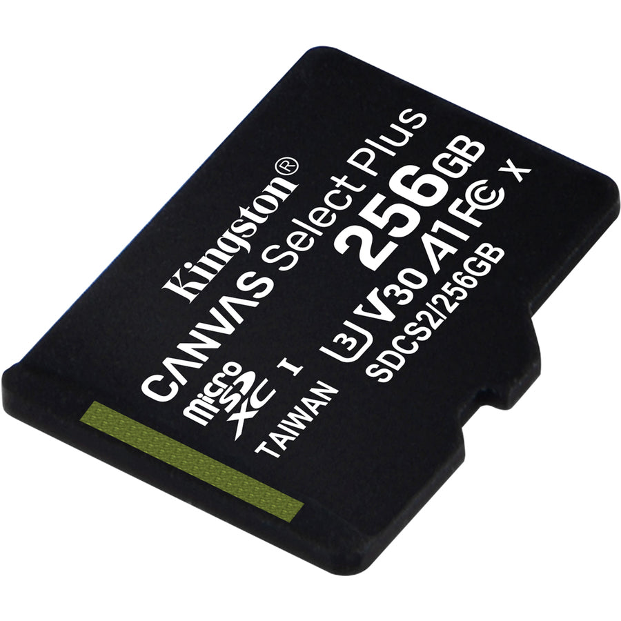 Kingston Canvas Select Plus 256 GB Class 10/UHS-I (U3) microSDXC - 1 Pack