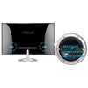 Asus Designo MX279HS 27" Full HD WLED LCD Monitor - 16:9 - Silver, Black