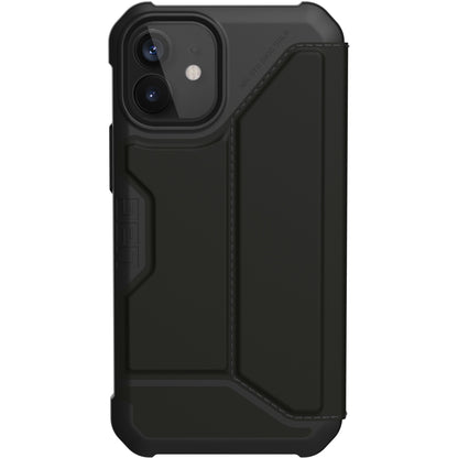 Urban Armor Gear Metropolis Carrying Case (Folio) Apple iPhone 12 mini Smartphone - SATN ARMR Black