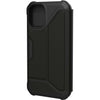 Urban Armor Gear Metropolis Carrying Case (Folio) Apple iPhone 12 mini Smartphone - SATN ARMR Black