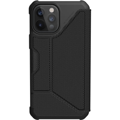 Urban Armor Gear Metropolis Carrying Case (Folio) Apple iPhone 12 Pro Max Smartphone - FIBR ARMR Black