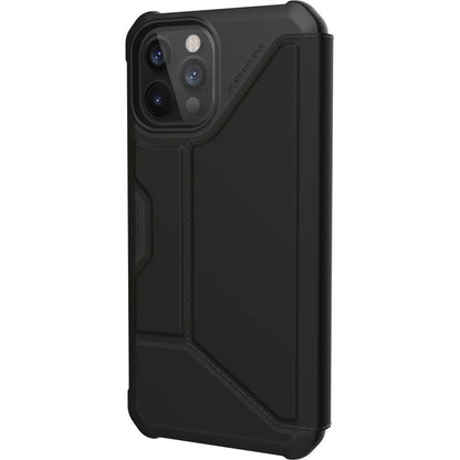 Urban Armor Gear Metropolis Carrying Case (Folio) Apple iPhone 12 Pro Max Smartphone - SATN ARMR Black