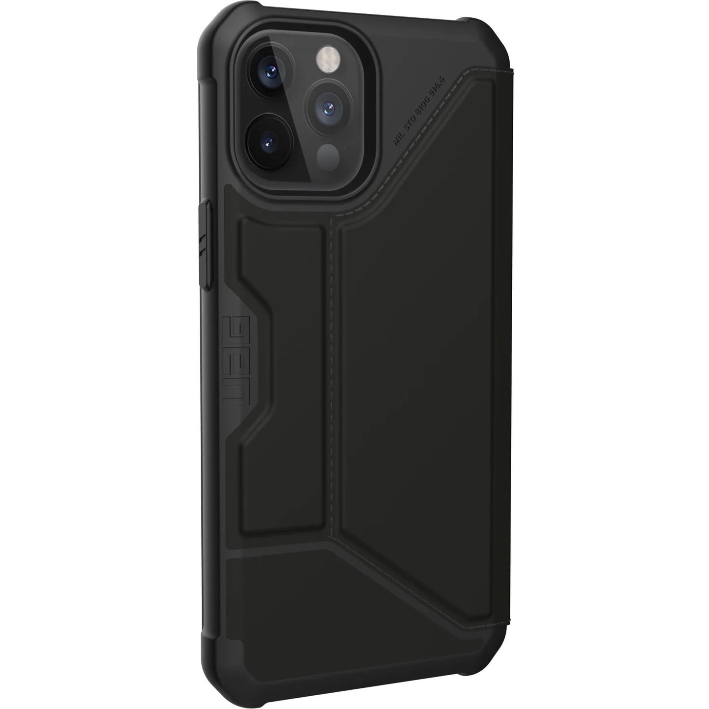 Urban Armor Gear Metropolis Carrying Case (Folio) Apple iPhone 12 Pro Max Smartphone - SATN ARMR Black