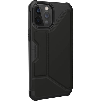 Urban Armor Gear Metropolis Carrying Case (Folio) Apple iPhone 12 Pro Max Smartphone - SATN ARMR Black