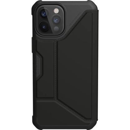 Urban Armor Gear Metropolis Carrying Case (Folio) Apple iPhone 12 Pro Max Smartphone - SATN ARMR Black