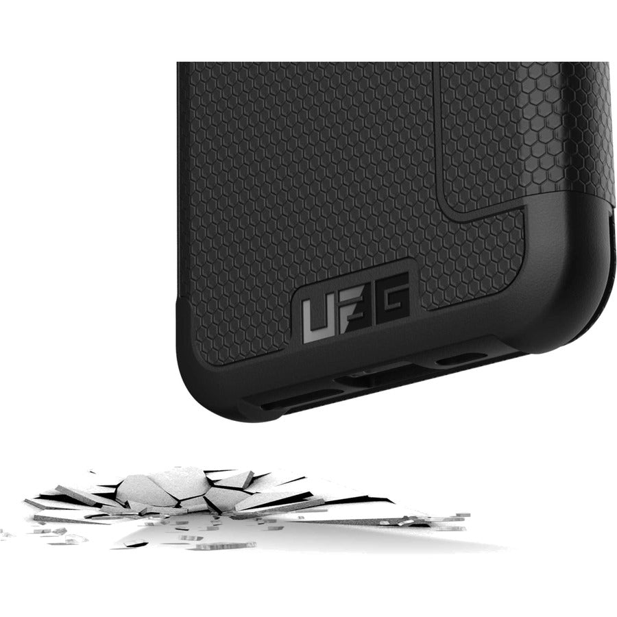 Urban Armor Gear Metropolis Carrying Case (Folio) Apple iPhone 12 mini Smartphone - FIBR ARMR Black
