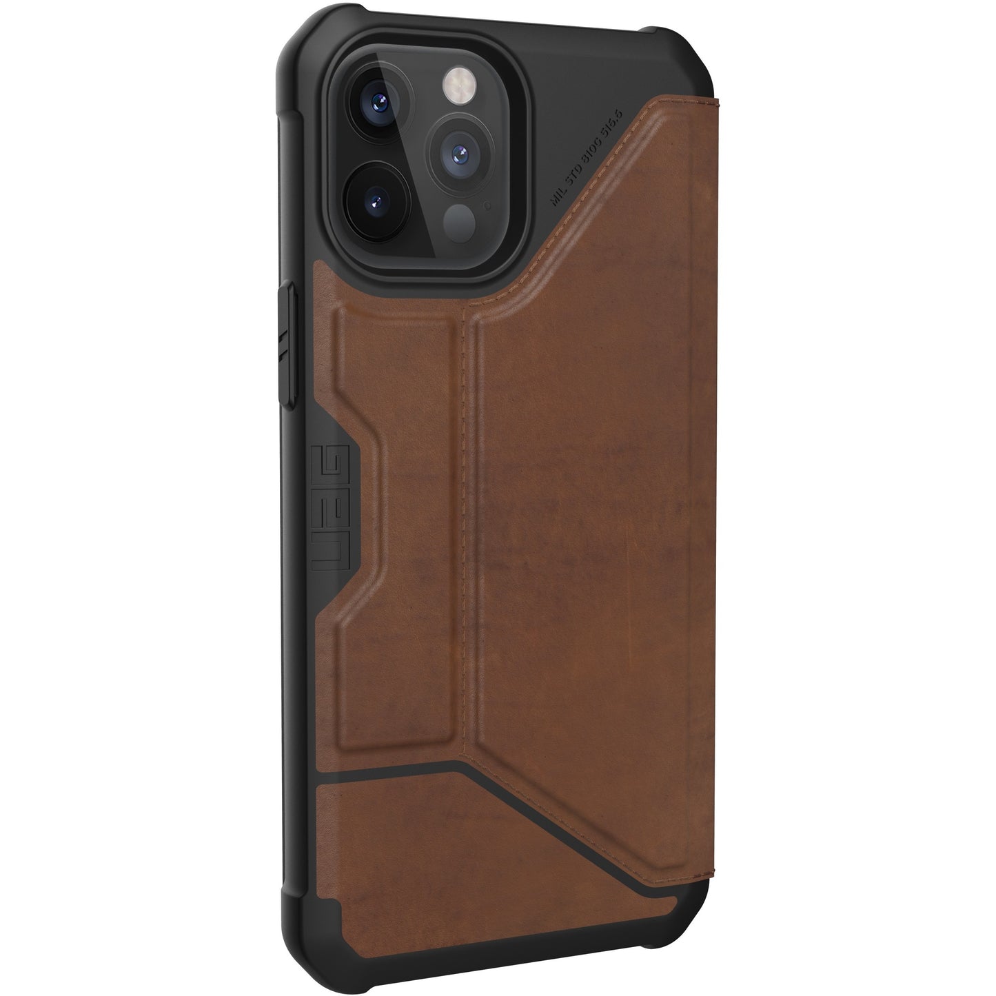 Urban Armor Gear Metropolis Carrying Case (Folio) Apple iPhone 12 Pro Max Smartphone - LTHR ARMR Brown