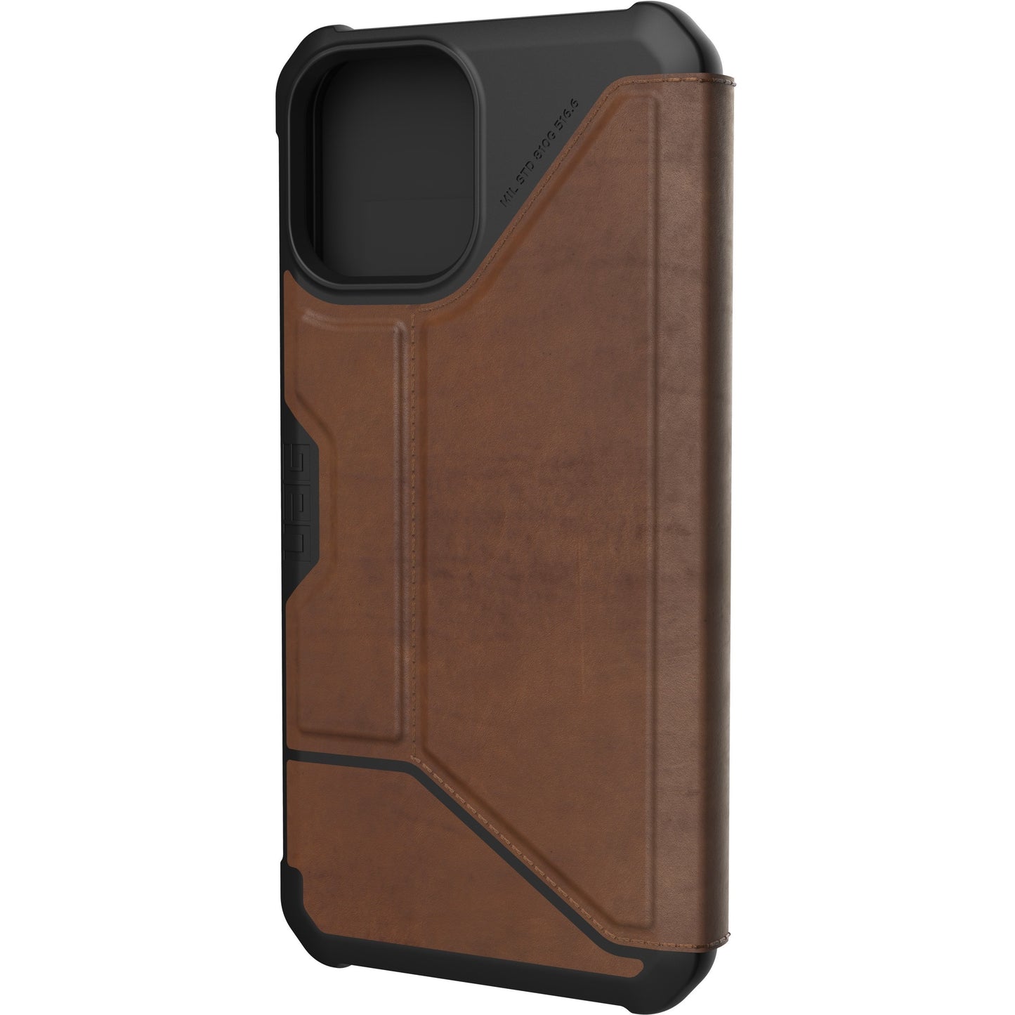 Urban Armor Gear Metropolis Carrying Case (Folio) Apple iPhone 12 Pro Max Smartphone - LTHR ARMR Brown