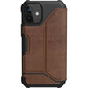 Urban Armor Gear Metropolis Carrying Case (Folio) Apple iPhone 12 mini Smartphone - LTHR ARMR Brown