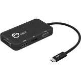 SIIG USB-C to 4-in-1 Multiport Video Adapter - DVI/VGA/DP/HDMI