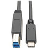 Tripp Lite USB C to USB Type B Cable 5 Gbps USB Type C to USB-B M/M 6ft 6'