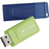 Verbatim 64GB Store 'n' Go USB Flash Drive - 2pk - Blue, Green