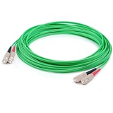 AddOn 70m SC (Male) to SC (Male) Green OM1 Duplex Fiber OFNR (Riser-Rated) Patch Cable