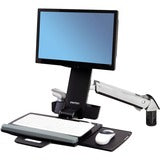 Ergotron StyleView Multi Component Mount for Notebook, Mouse, Keyboard, Monitor, Scanner - Polished Aluminum