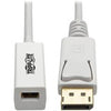 Tripp Lite 6in DisplayPort to Mini DisplayPort Adapter Cable 4k x 2k @ 60Hz M/F 6"