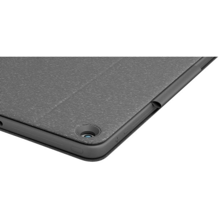 Logitech Combo Touch Keyboard/Cover Case for 12.9" Apple, Logitech iPad Pro (5th Generation) Tablet - Oxford Gray