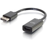 C2G 8in DisplayPort to HDMI Adapter - 4K - Passive - Black