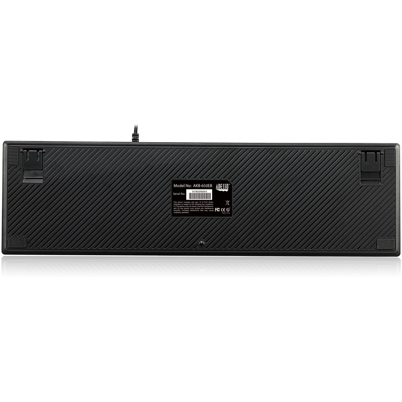 Adesso RGB Programmable Mechanical Gaming Keyboard with Detachable Magnetic Palmrest