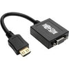 Tripp Lite 6in HDMI to VGA Adapter Converter with Audio Video for Ultrabook / Laptop / Desktop 6"