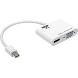 Tripp Lite 6in Mini DisplayPort to HDMI VGA 4K Adapter Converter Cable mDP to HDMI VGA Thunderbolt 1 & 2 Compatible 6"