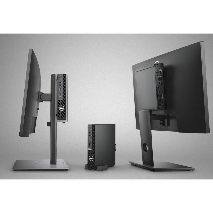 Dell OptiPlex 3000 3080 Desktop Computer - Intel Core i3 10th Gen I3-10105T - 8 GB RAM DDR4 SDRAM - 256 GB NVMe M.2 PCI Express M.2 SSD - Micro PC - Black