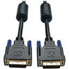 Tripp Lite 15ft DVI Dual Link Digital TMDS Monitor Cable Molded DVI-D M/M 15'
