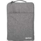 Manhattan Seattle Carrying Case (Sleeve) for 15.6" Apple Ultrabook, Notebook, MacBook - Gray