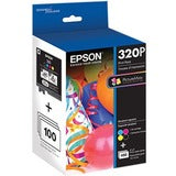 Epson T320P Original Ink Cartridge/Paper Kit - Black, Cyan, Magenta, Yellow