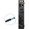Dell OptiPlex 3000 3080 Desktop Computer - Intel Core i5 10th Gen i5-10500T Hexa-core (6 Core) 2.30 GHz - 16 GB RAM DDR4 SDRAM - 256 GB NVMe M.2 PCI Express M.2 SSD - Micro PC - Black