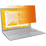 3M Gold Privacy Filter for 15.6 in Laptops with COMPLY&trade; Flip Attach 16:9 GF156W9B Gold, Glossy Black, Matte