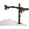 StarTech.com Desk Mount Dual Monitor Arm - Ergonomic VESA Compatible Mount for up to 32 inch Display - Desk Clamp / Grommet - Articulating