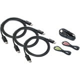 IOGEAR 4K Triple View DisplayPort Cable Kit with USB and Audio (TAA)