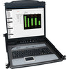 Tripp Lite 16-Port Rack Console KVM Switch 19" LCD PS2/USB Cables 1U