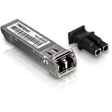 TRENDnet SFP Multi-Mode LC Module, Up To 550m (1800 Ft), Mini-GBIC, Hot Pluggable, IEEE 802.3z Gigabit Ethernet, Supports Up To 1.25 Gbps, Lifetime Protection, Silver, TEG-MGBSX