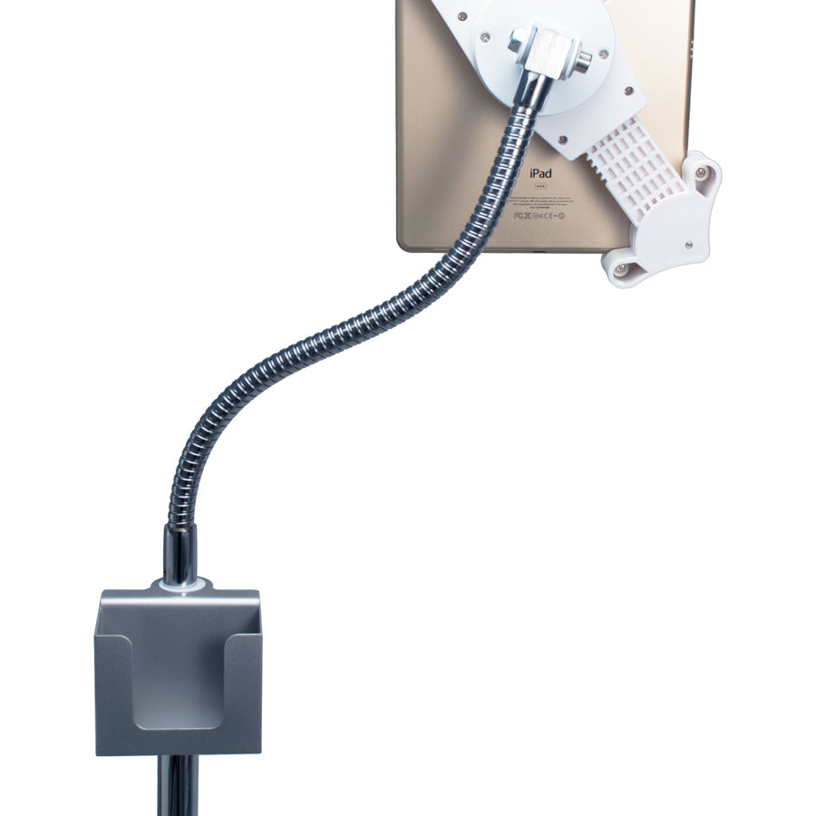 CTA Digital Heavy-Duty Gooseneck Floor Stand for 7-13 Inch Tablets
