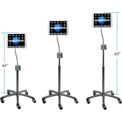 CTA Digital Heavy-Duty Gooseneck Floor Stand for 7-13 Inch Tablets