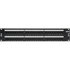 Tripp Lite 48-Port Cat6 Cat5 Patch Panel Rackmount 110 Punch Down RJ45 Ethernet 1URM 568B